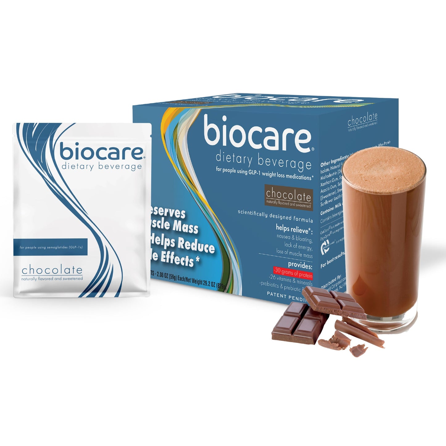 30G Protein Chocolate Biocare Dietary Beverage (14-Count)