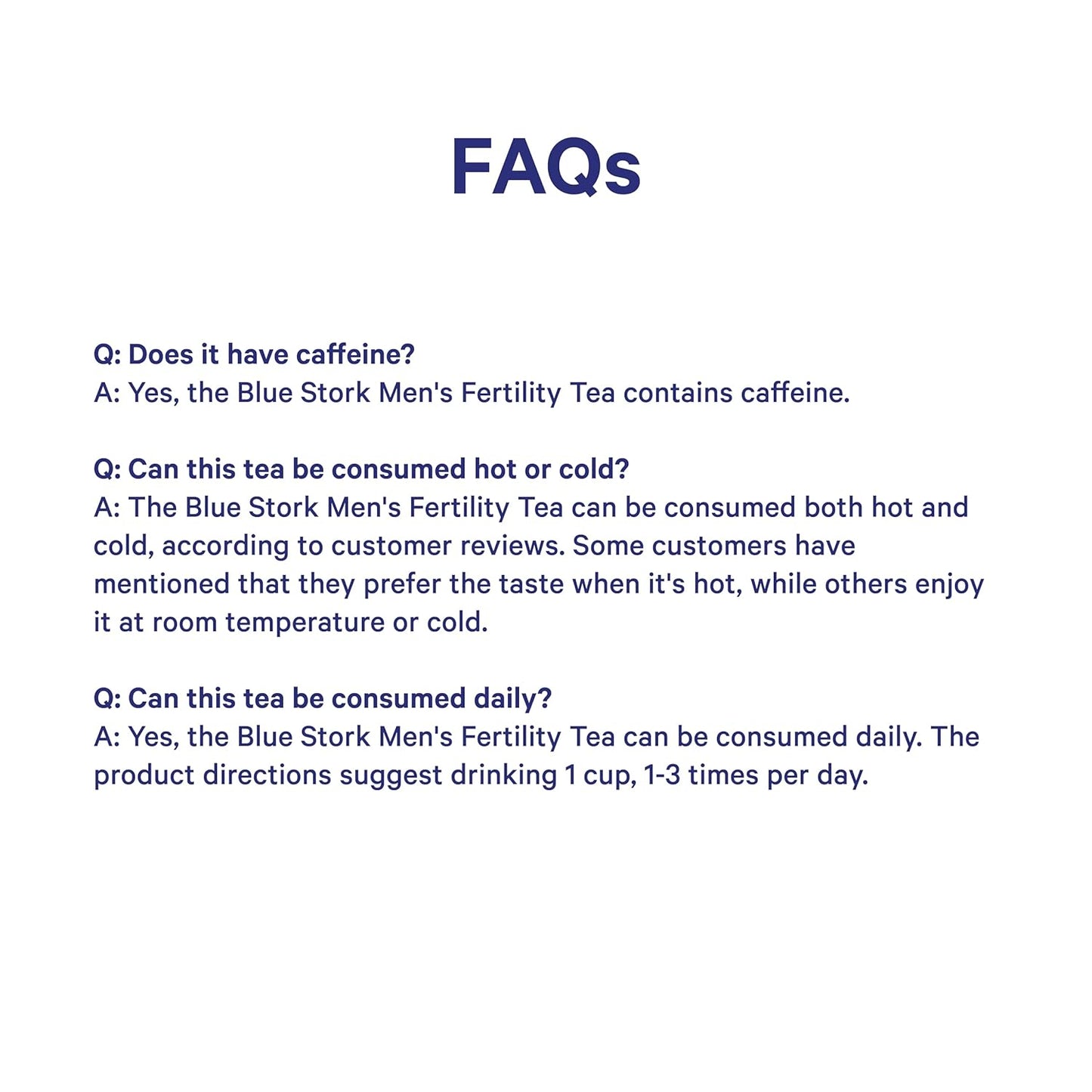 Blue Stork Men'S Fertility Tea: Organic Fertility Supplements for Men, Green Tea, Maca Root, and Ginkgo Biloba for Male Reproductive Health, Mint, 15 Sachets
