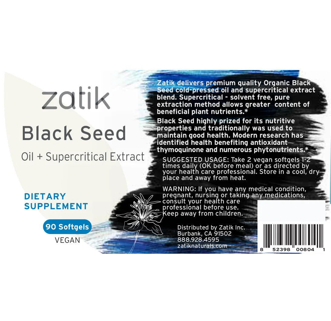Black Seed Oil Vegan Softgels (90)