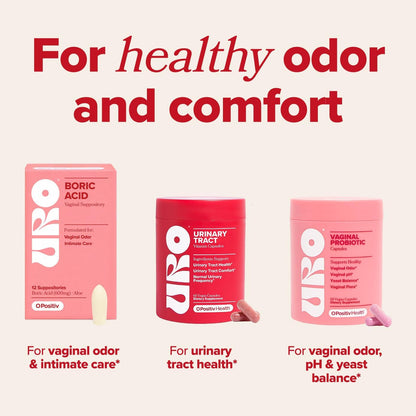 O Positiv URO Urinary Tract Health Supplement for Women, 60 Count (Pack of 1) - Urinary Support Vitamins with Pacran Complete Cranberry Extract, D-Mannose, & Vitamin C - Vegan & Gluten-Free