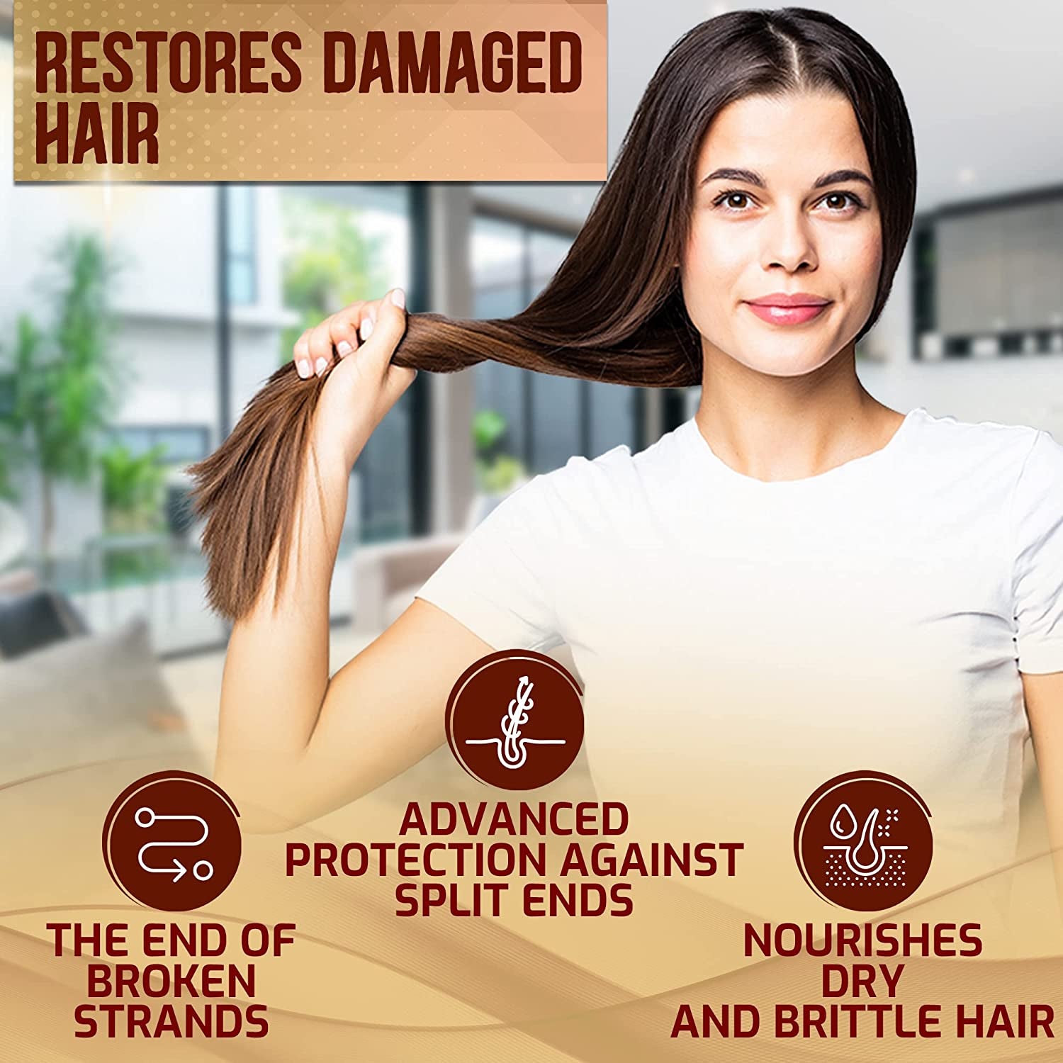 Argan Oil Shampoo and Conditioner Set - Sulfate Free Moroccan Care with Keratin - for Curly, Straight, Dry and Damaged Hair - Moisturizing, Hydrating, anti Frizz Salon Technology