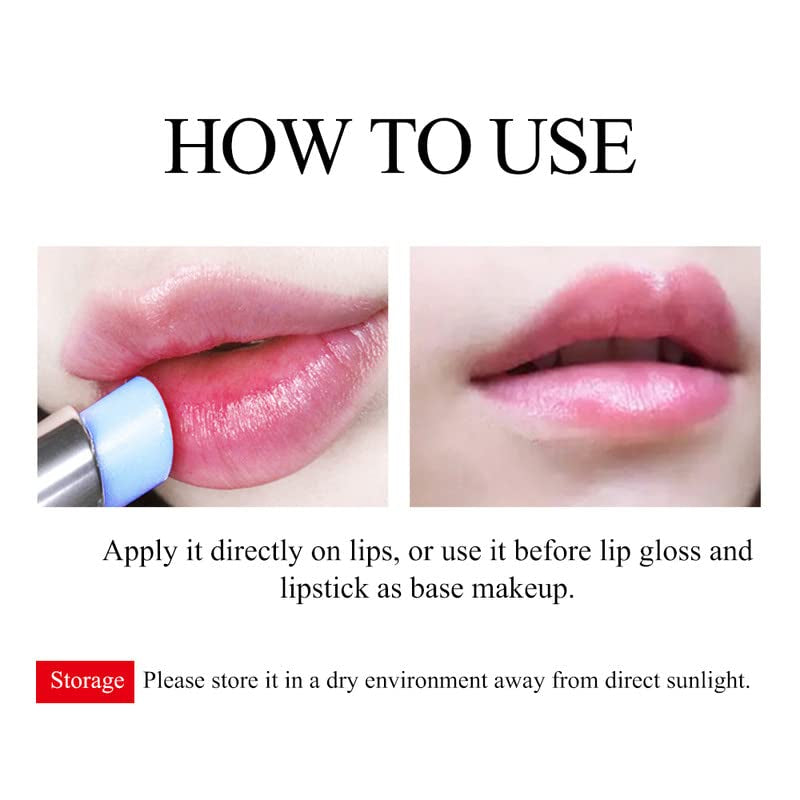 LANBENA Hyaluronic Acid Lip Balm Moisturizing Lips Reduce Fine Lines Relieve Dryness Long-Lasting Protection Nourishing Lip Care (1.8G / 0.06 Fl Oz) - Free & Fast Delivery
