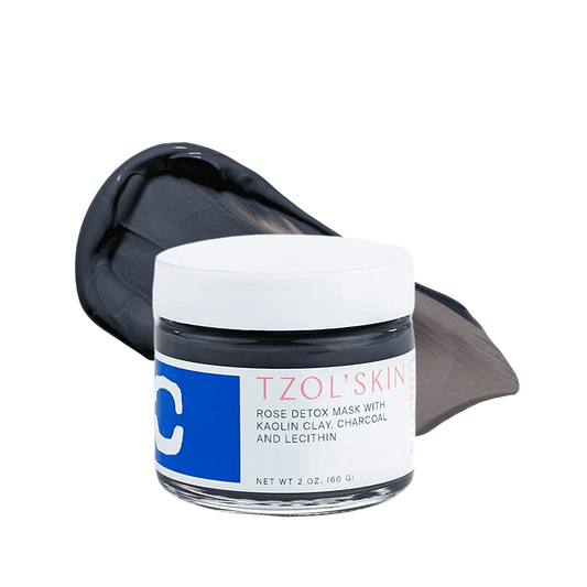 Rose Detox Mask with Kaolin Clay, Charcoal, & Lecithin