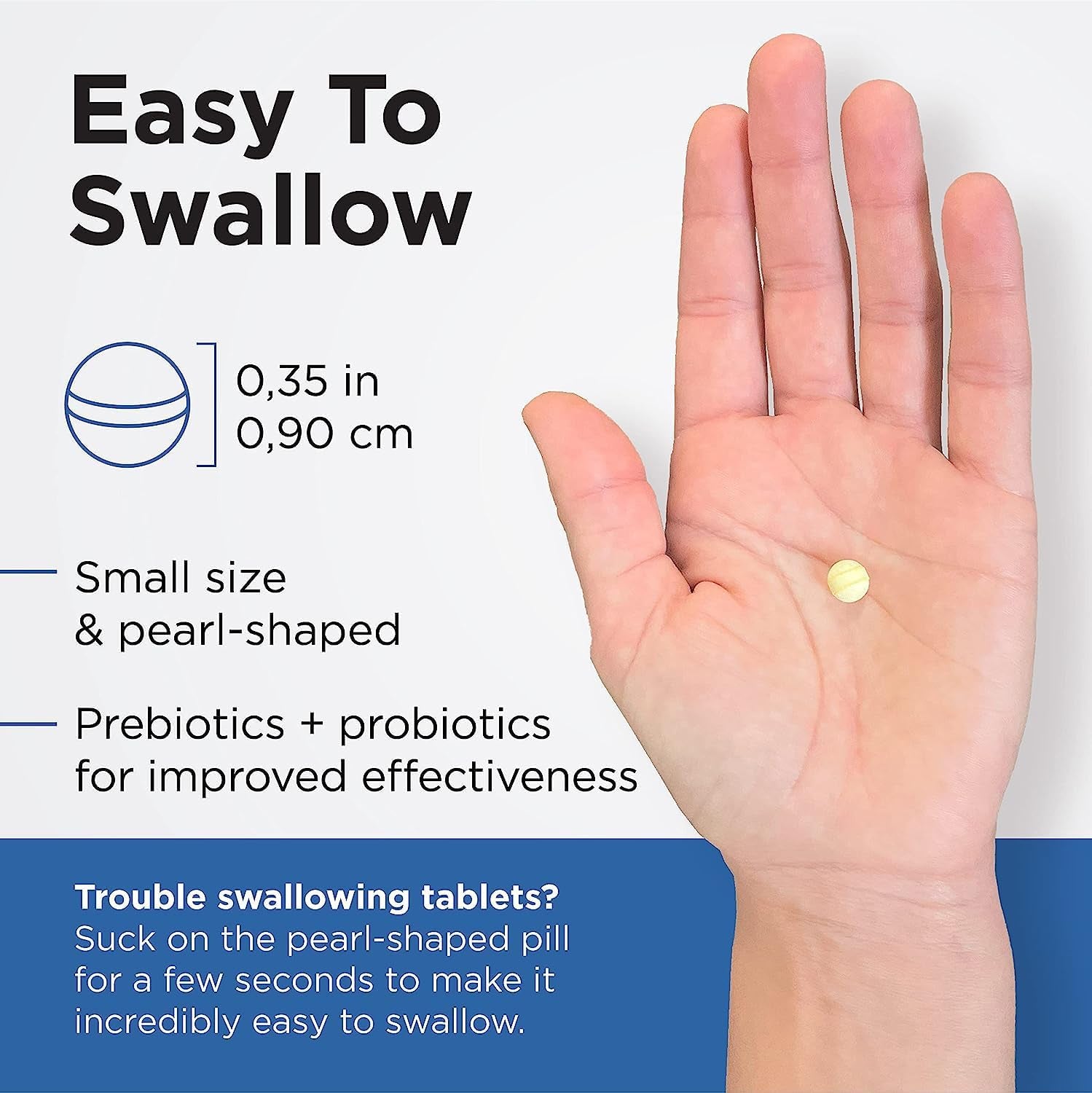 Earth'S Pearl Probiotics for Women & Men & Kids - Pearl-Shaped Probiotic & Prebiotics with Bio-Tract®, 4 Billion CFU, Gut Health Support (60-Day Supply)