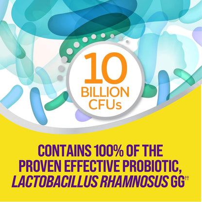 Culturelle Digestive Health Daily Probiotic Chewables, Probiotic for Men and Women, Most Clinically Studied Probiotic Strain, 10 Billion Cfus, Supports Occasional Diarrhea, Gas & Bloating, 24 Count