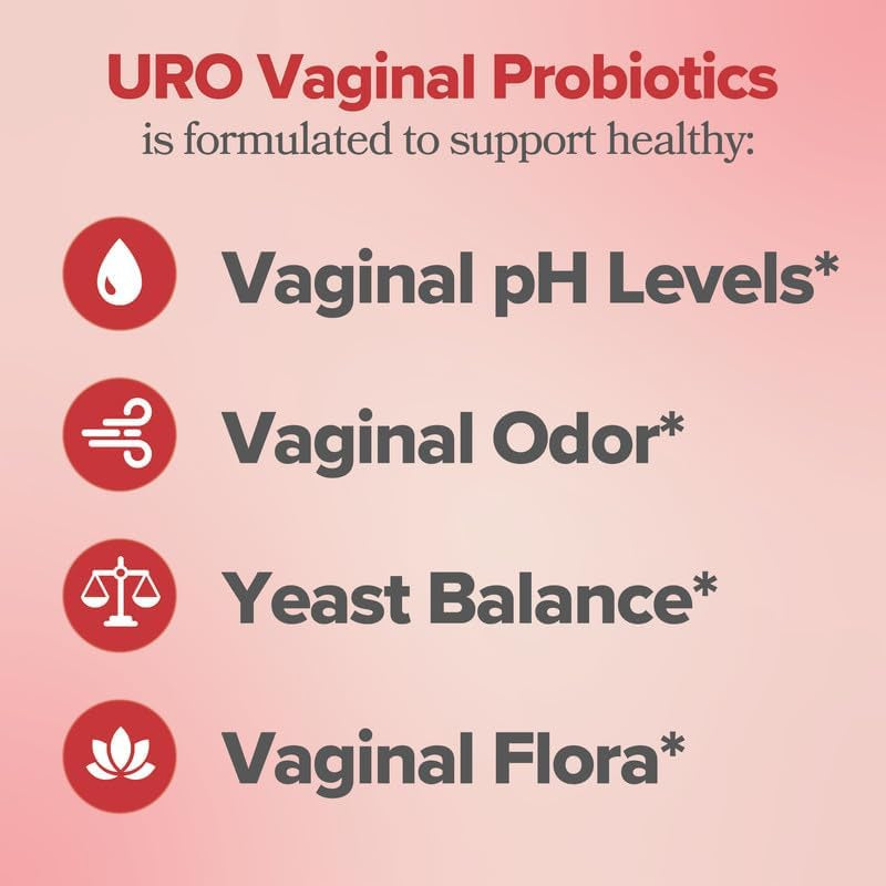 O Positiv URO Vaginal Probiotics for Women Ph Balance with Prebiotics & Lactobacillus Probiotic Blend - Vaginal Health Supplement - Promote Healthy Vaginal Odor & Vaginal Flora, 60 Count (Pack of 3)
