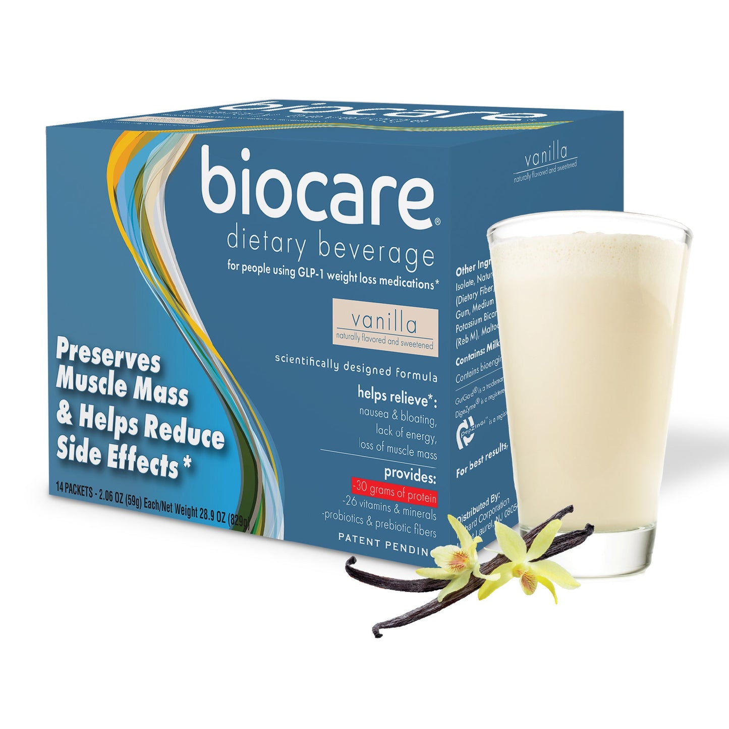 30G Protein Vanilla Biocare Dietary Beverage (14 Servings)