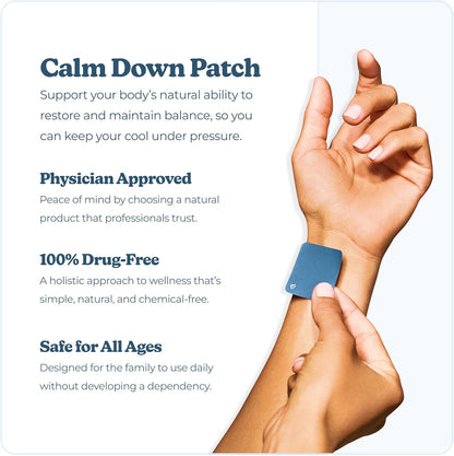 Calm down Patch | Vibrants Bio-Frequency Patches for Stress | Sample Pack - 7 Stress Patches
