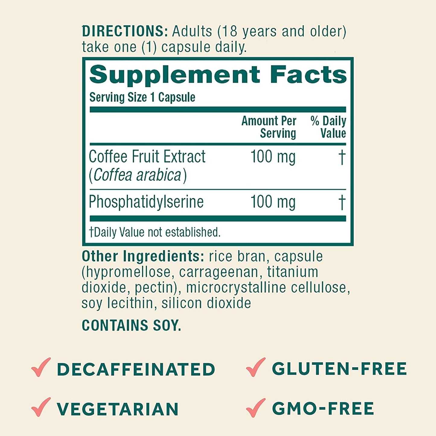 NEURIVA Original Brain Supplement for Memory, Focus & Concentration + Learning & Accuracy with Clinically Tested Nootropics Phosphatidylserine and Neurofactor, Caffeine Free, 30Ct Capsules - Free & Fast Delivery