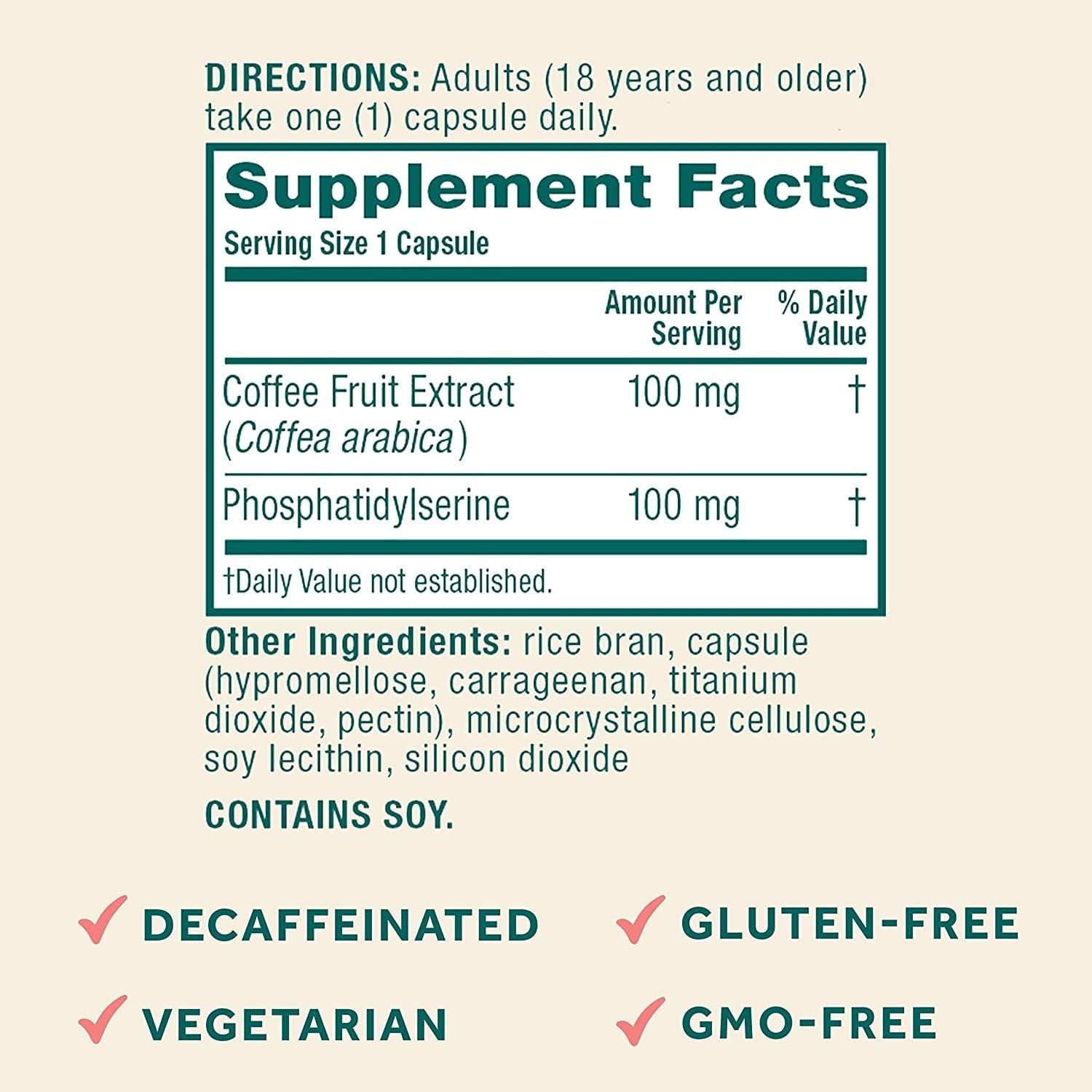 NEURIVA Original Brain Supplement for Memory, Focus & Concentration + Learning & Accuracy with Clinically Tested Nootropics Phosphatidylserine and Neurofactor, Caffeine Free, 30Ct Capsules - Free & Fast Delivery