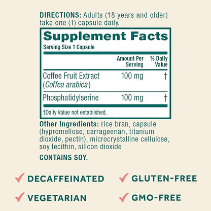 NEURIVA Original Brain Supplement for Memory, Focus & Concentration + Learning & Accuracy with Clinically Tested Nootropics Phosphatidylserine and Neurofactor, Caffeine Free, 30Ct Capsules - Free & Fast Delivery
