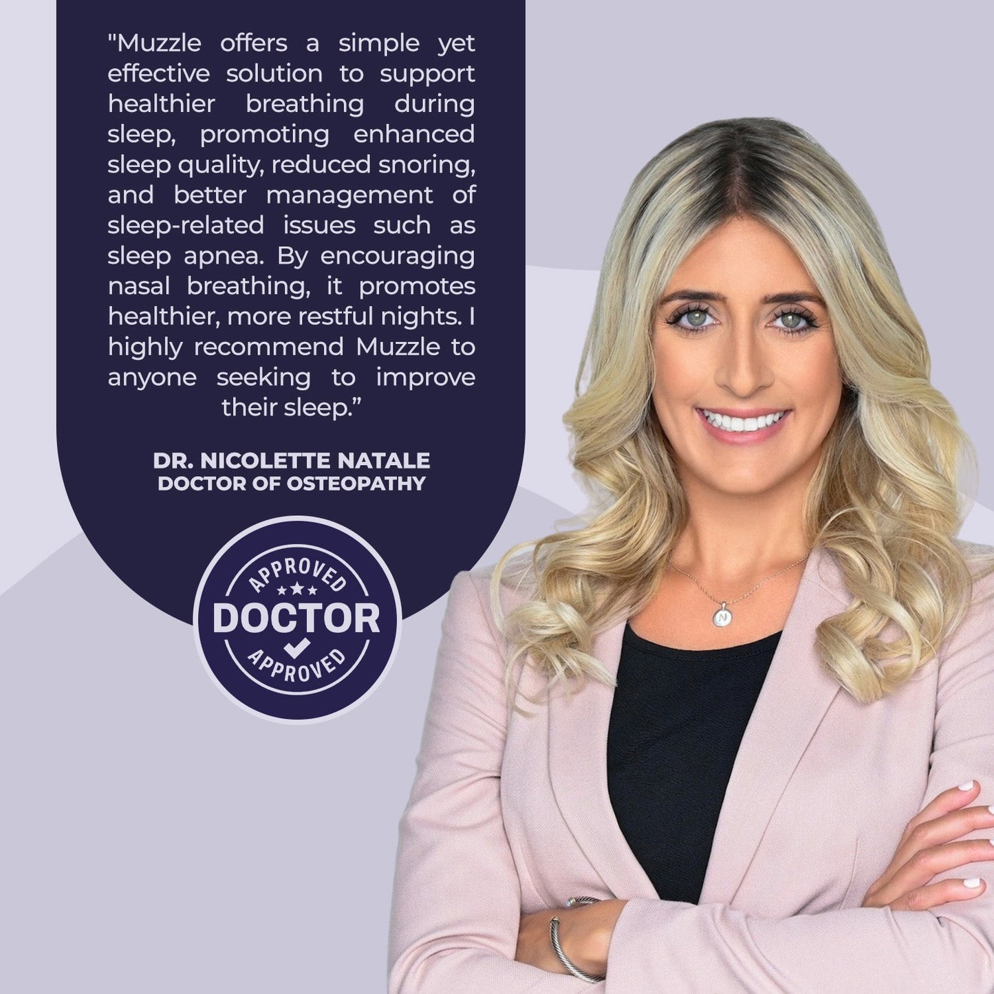 Muzzle® Mouth Tape for Adults (Medium Hold)