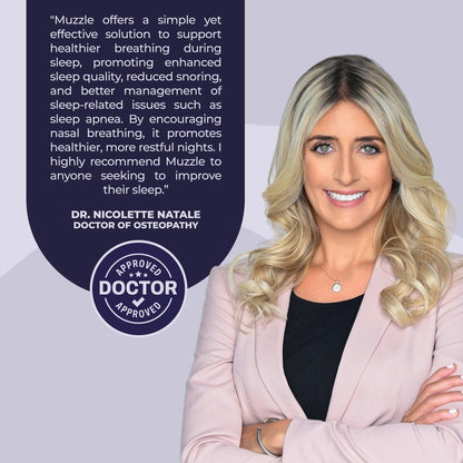 Muzzle® Mouth Tape for Adults (Medium Hold)