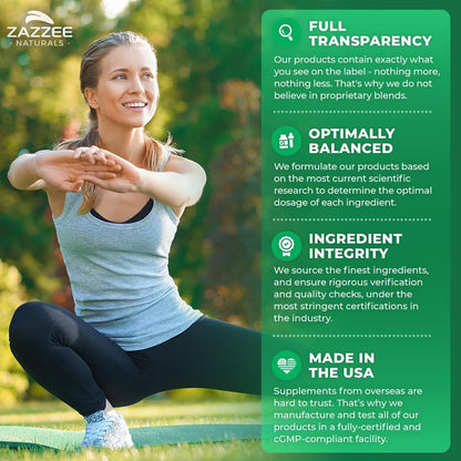 Zazzee D-Mannose, 1000 Mg per Serving, 180 Vegan Capsules, 3 Month Supply, Potent & Fast-Acting, Certified Kosher, 100% Pure, All-Natural Urinary Tract Health UTI Support, 100% Vegetarian, Non-Gmo