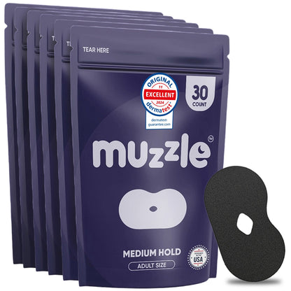 Muzzle® Mouth Tape for Adults (Medium Hold)