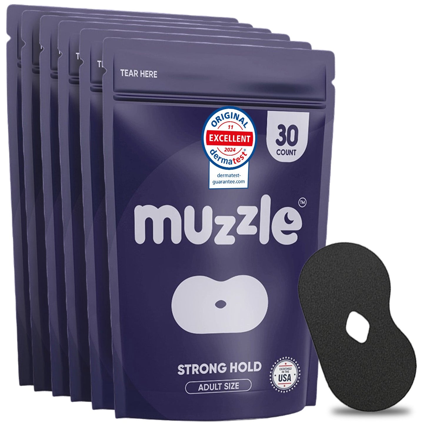 Muzzle® Mouth Tape for Adults (Strong Hold)