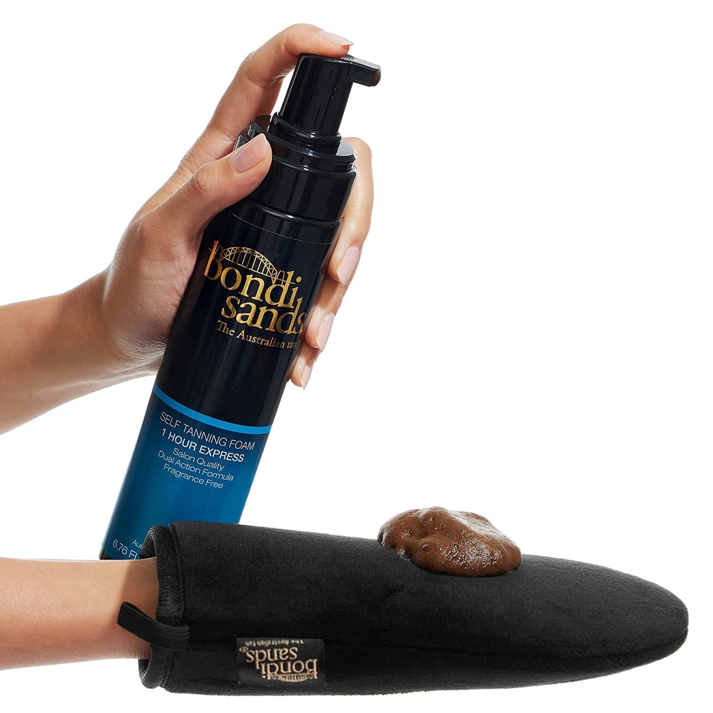 Bondi Sands 1 Hour Express Self Tanning Foam | Lightweight, Fragrance Free Self-Tanner for an Even, Streak-Free Tan | 6.76 Fl Oz