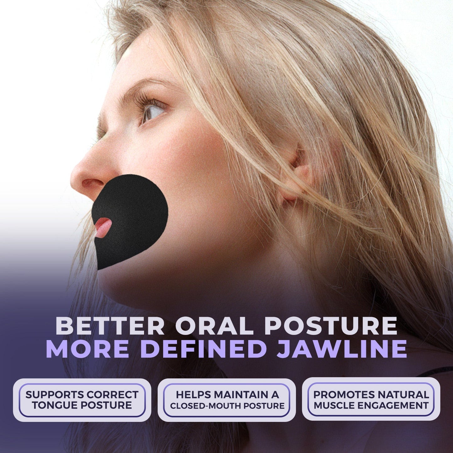 Muzzle® Mouth Tape for Adults (Strong Hold)