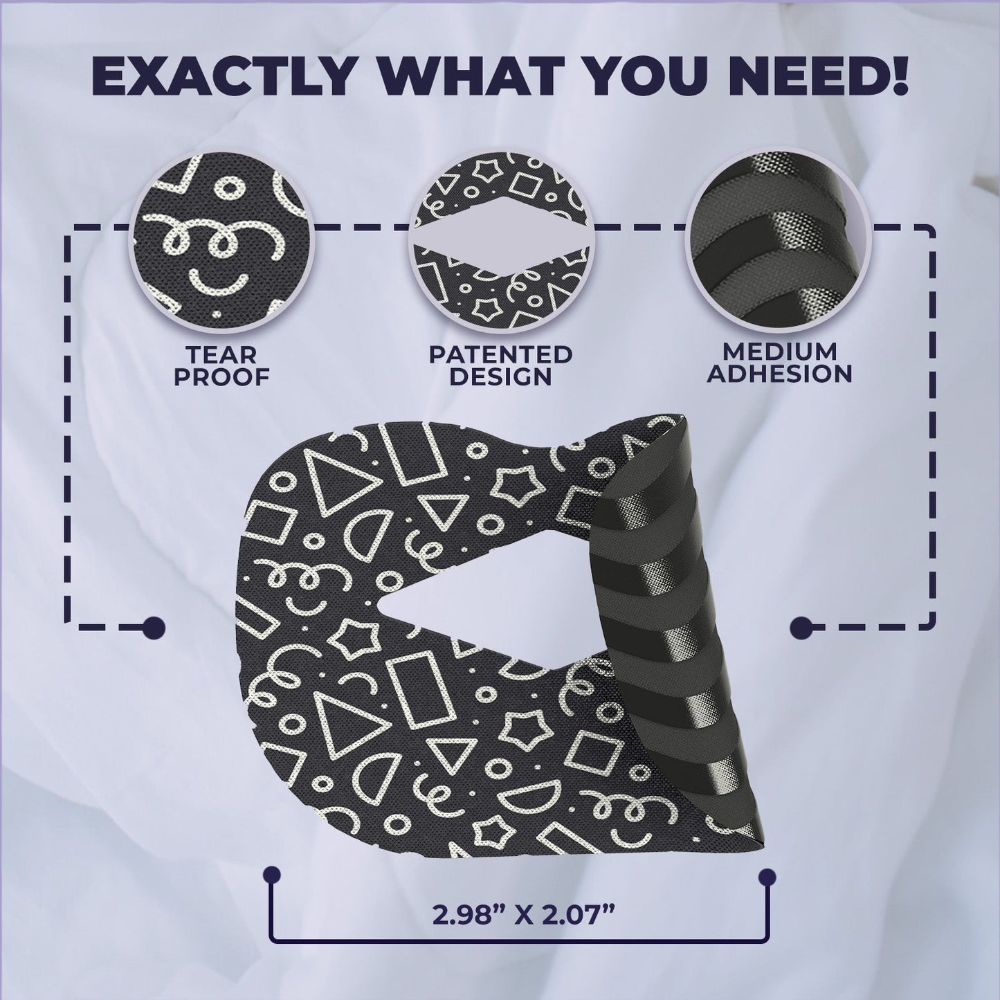 Muzzle® Mouth Tape For Youth (Medium Hold)