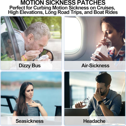 Ultimate Motion Sickness Relief Patches - Fast-Acting Treatment for Dizziness, Nausea, and Vertigo - Perfect for Travel by Cruise, Car, Boat, and Airplane - 36 Count