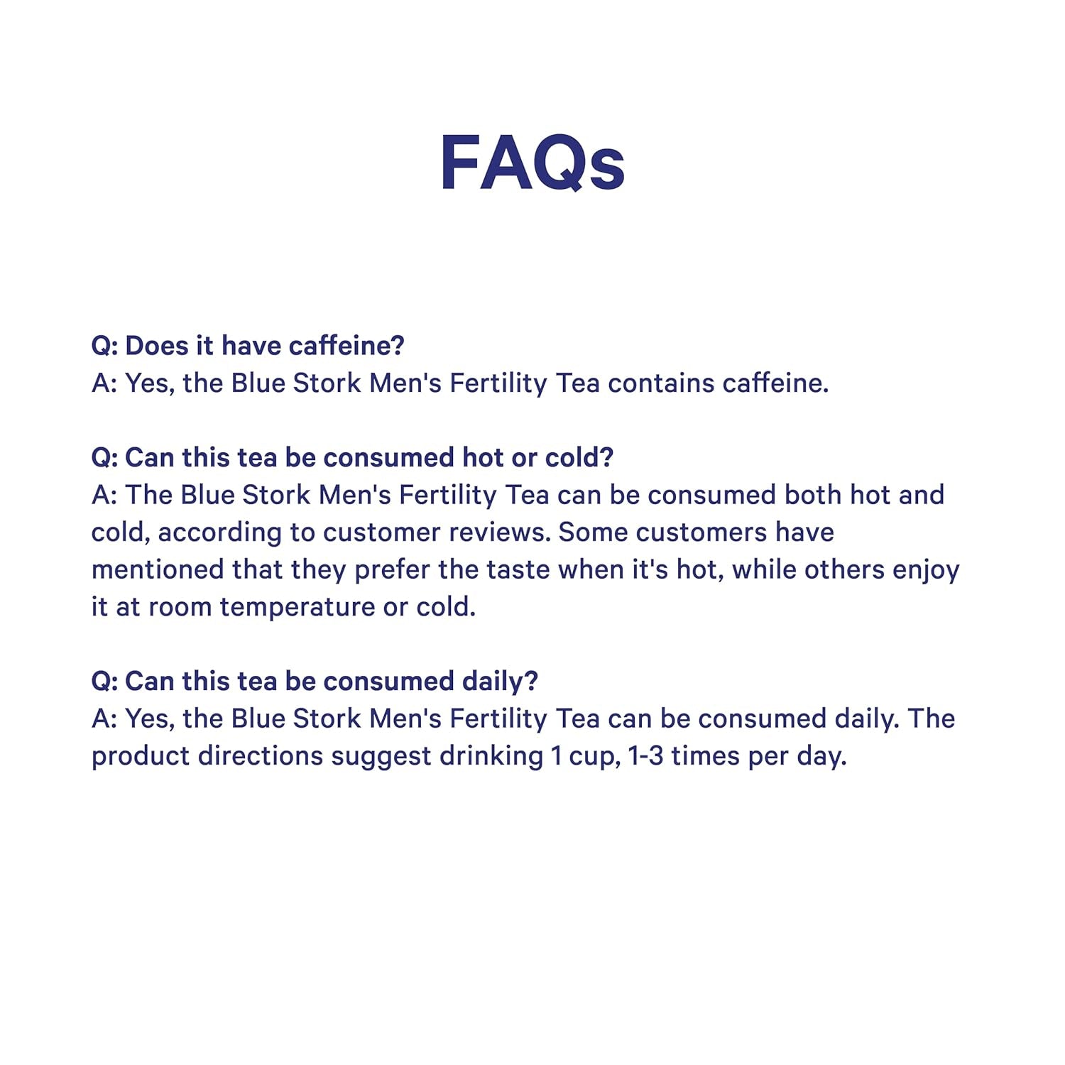 Blue Stork Men'S Fertility Tea: Organic Fertility Supplements for Men, Green Tea, Maca Root, and Ginkgo Biloba for Male Reproductive Health, Mint, 15 Sachets