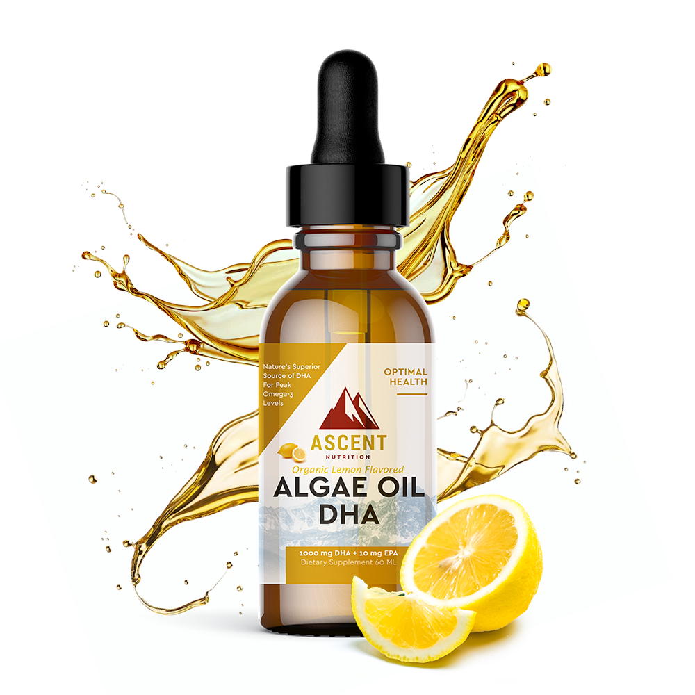 Algae Oil DHA Omega-3's - Vegan and Vegetarian, 1000 mg