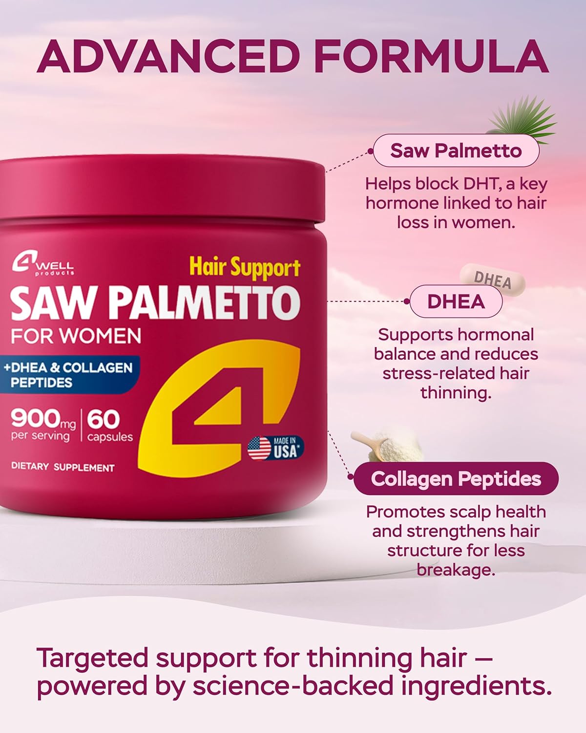 Improved Complex Saw Palmetto for Women 900 mg