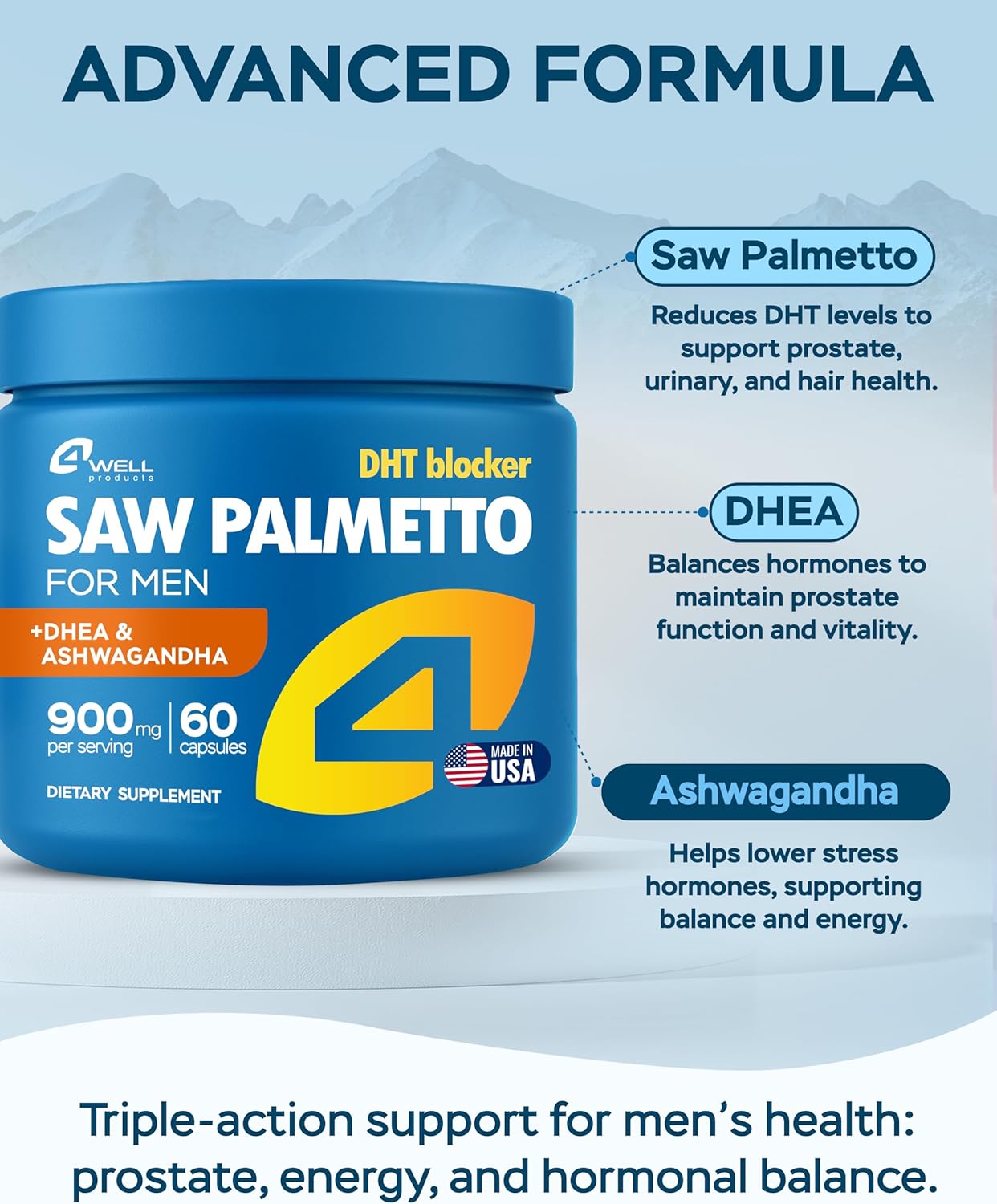 Improved Complex Saw Palmetto for Men 900 mg