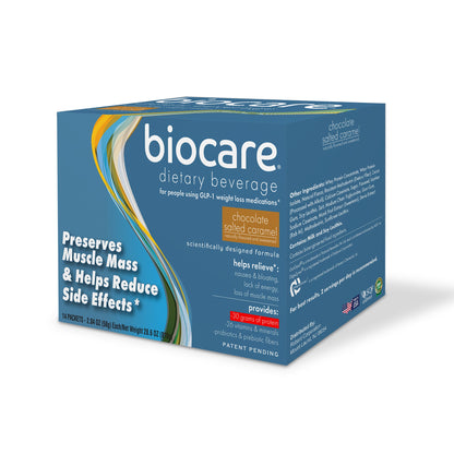 30G Protein Chocolate Salted Caramel Biocare Dietary Beverage (14 Servings)