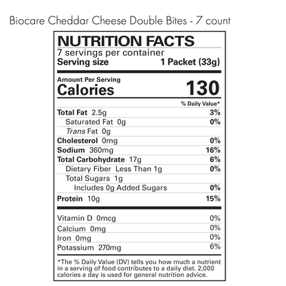 High Protein Cheddar Cheese Double Bites