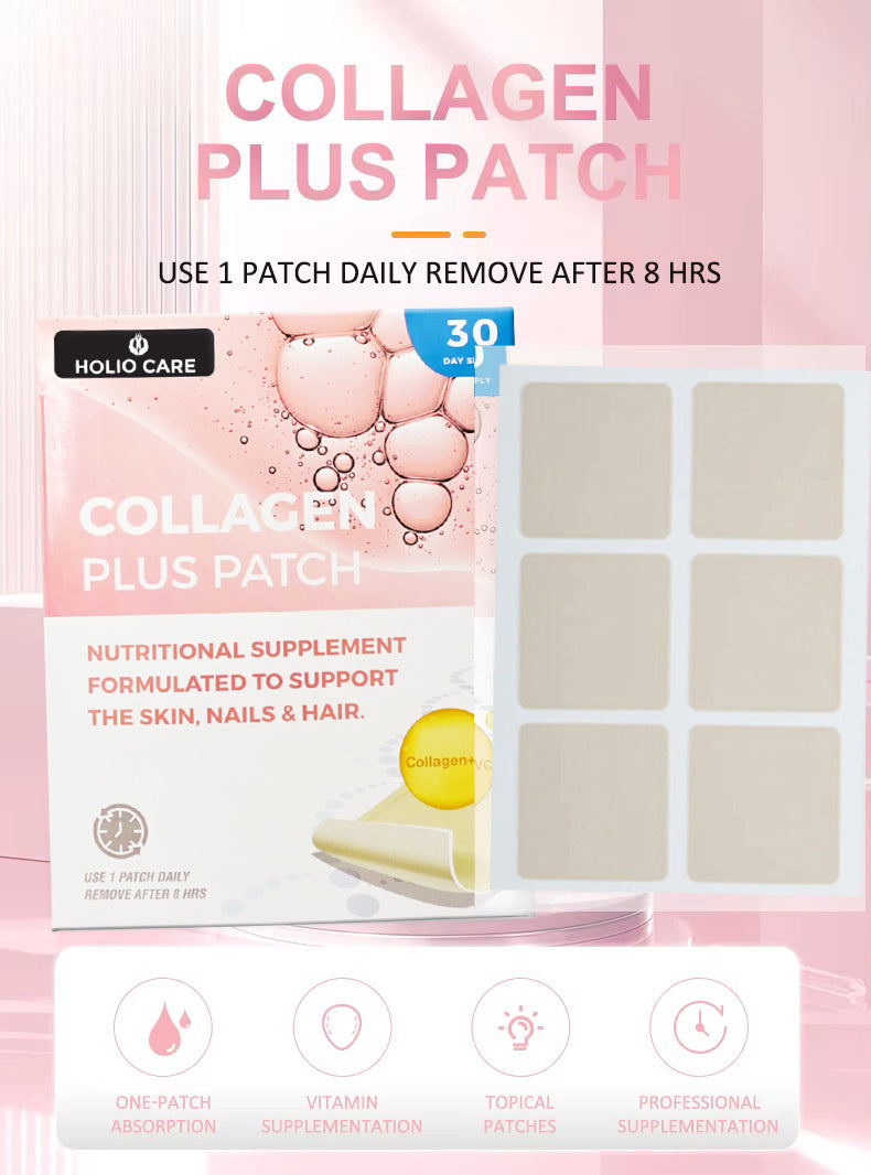 Collagen Plus Anti-Aging Patch – Easy-to-Use Skin Rejuvenation Patch with Collagen Peptides for Youthful Glow (30-Day Supply)