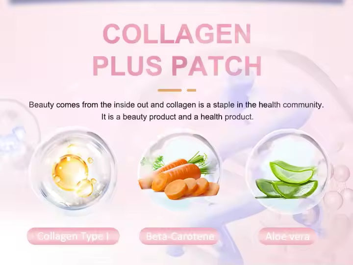 Collagen Plus Anti-Aging Patch – Easy-to-Use Skin Rejuvenation Patch with Collagen Peptides for Youthful Glow (30-Day Supply)