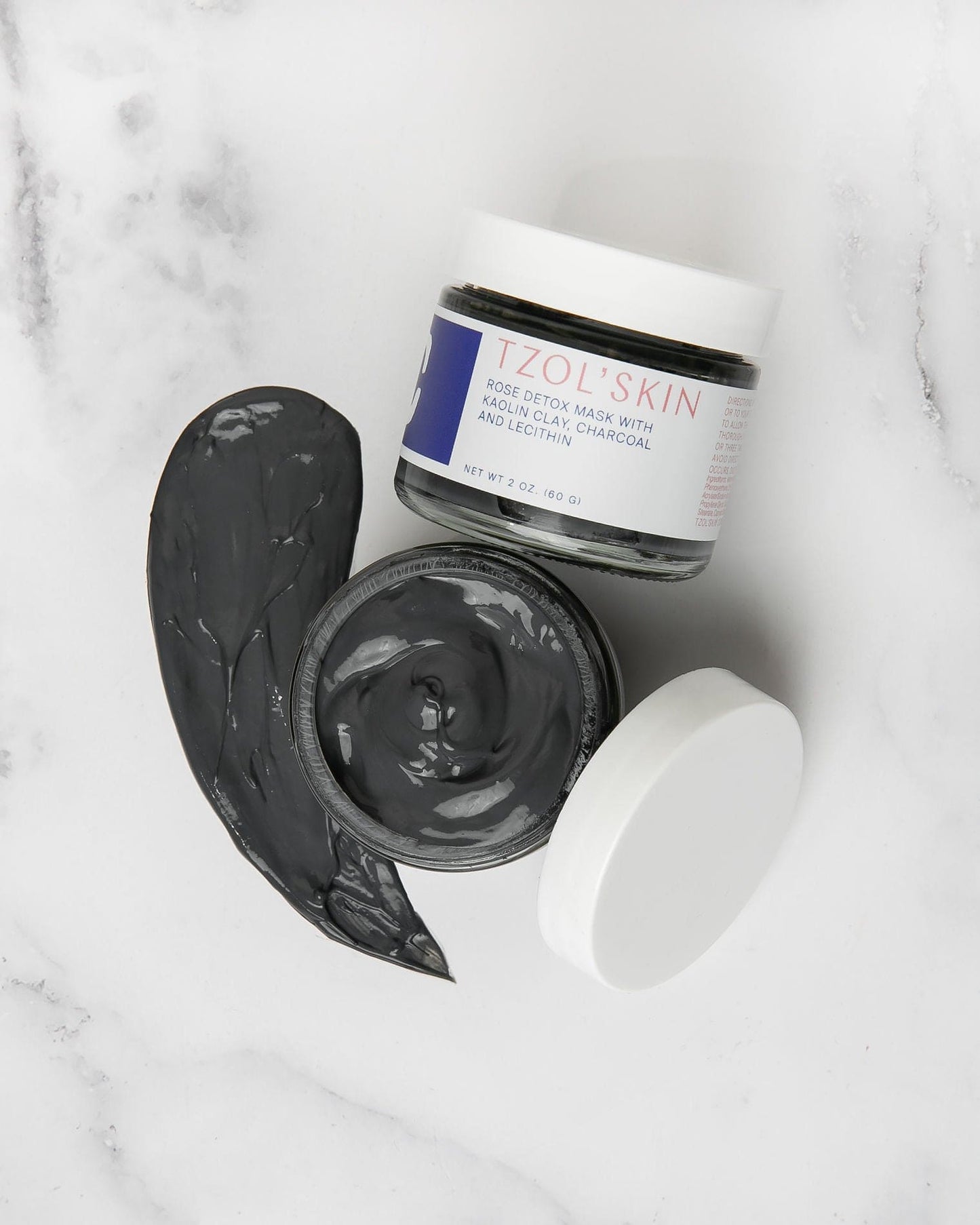 Rose Detox Mask with Kaolin Clay, Charcoal, & Lecithin