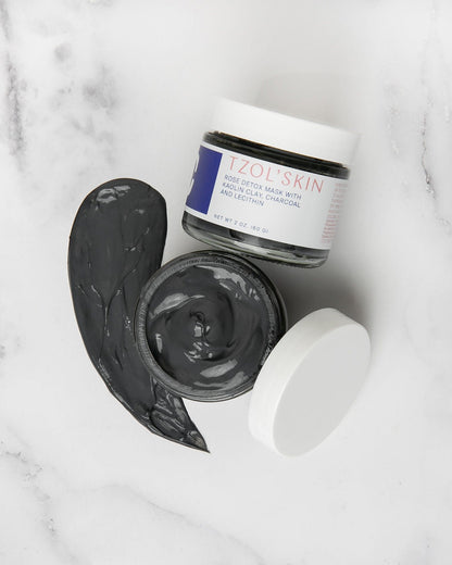 Rose Detox Mask with Kaolin Clay, Charcoal, & Lecithin