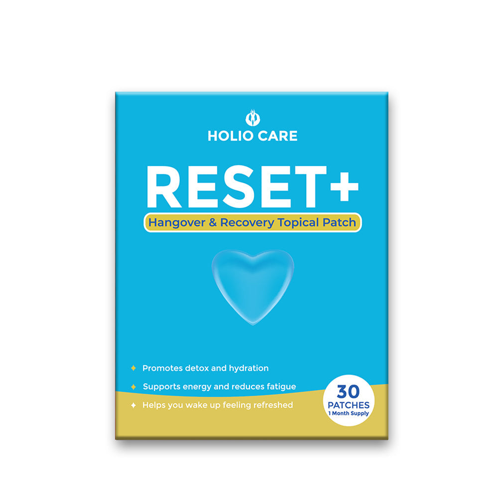 Holio Care Reset+ Recovery Patch – Natural Vitamin-Infused Patch for Hangover Relief, Energy & Wellness Support