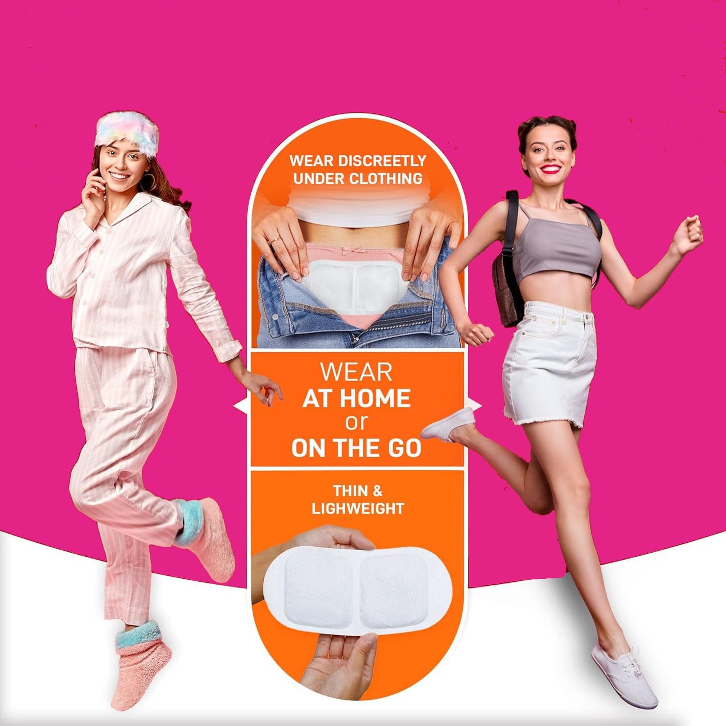 Holio Care Menstrual Heat Patches — Fast-Heating, Long-Lasting Warmth for Period Comfort | Up to 8–10 Hrs | 3 Discreet Adhesive Patches