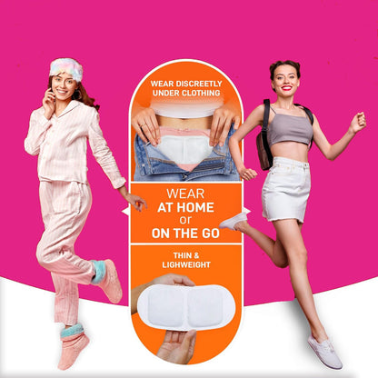 Holio Care Menstrual Heat Patches — Fast-Heating, Long-Lasting Warmth for Period Comfort | Up to 8–10 Hrs | 3 Discreet Adhesive Patches