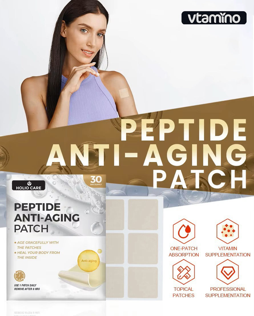 Holio Care Peptide Anti-Aging Patch – Collagen-Boosting Transdermal Patch for Skin Firmness, Relaxation &amp; Mood Support - 30-Day Supply