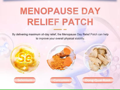 Menopause Relief Patch – Natural Daily Vitamin Support for Hot Flashes, Night Sweats, Mood Swings & Hormonal Balance (30-Day Supply)