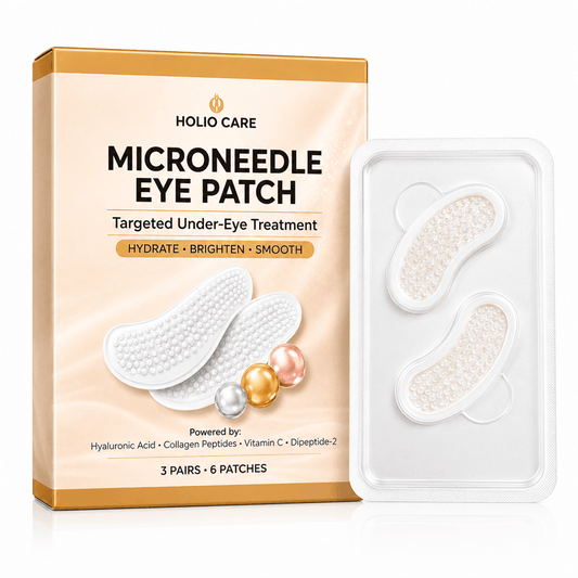 Microneedle Eye Patch for Dark Circles & Puffiness | Hydrating Under Eye Patches | Holio Care