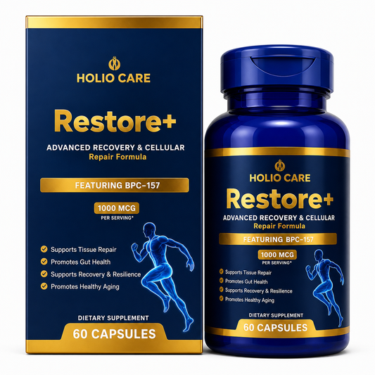 Restore+ Daily Wellness Formula | Holio Care | 60 Capsules