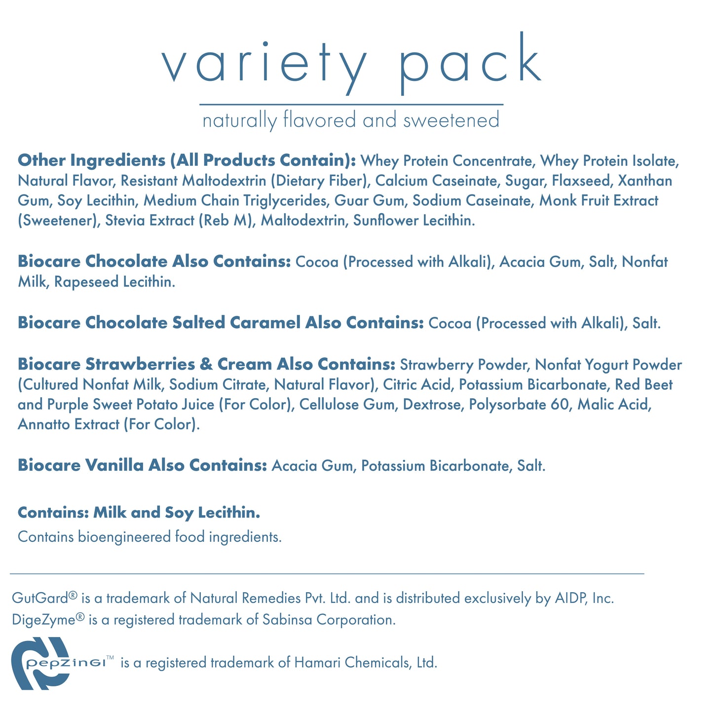 30G Protein Beverage Variety Pack (7 Servings)