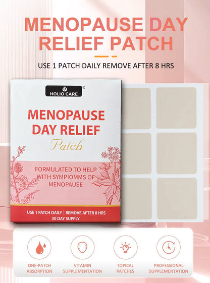 Menopause Relief Patch – Natural Daily Vitamin Support for Hot Flashes, Night Sweats, Mood Swings & Hormonal Balance (30-Day Supply)