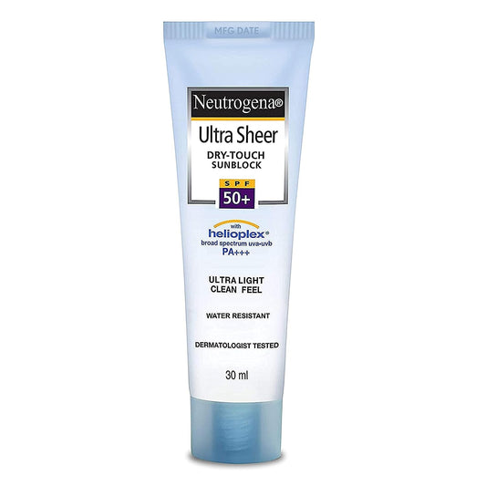 2 LOT X Neutrogena Ultrasheer Dry-Touch Sunblock SPF 50+ - (30 Ml)