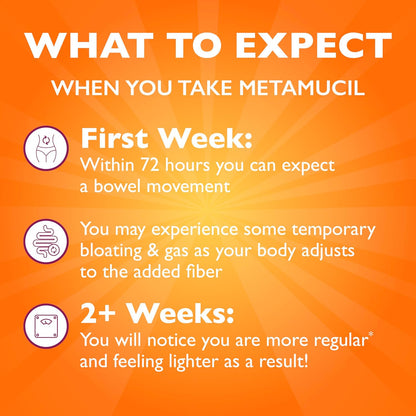 Metamucil, Daily Psyllium Husk Powder Supplement, 3-In-1 Fiber Supplement for Digestive Health, Plant Based Fiber Supplement, 300Ct Capsules