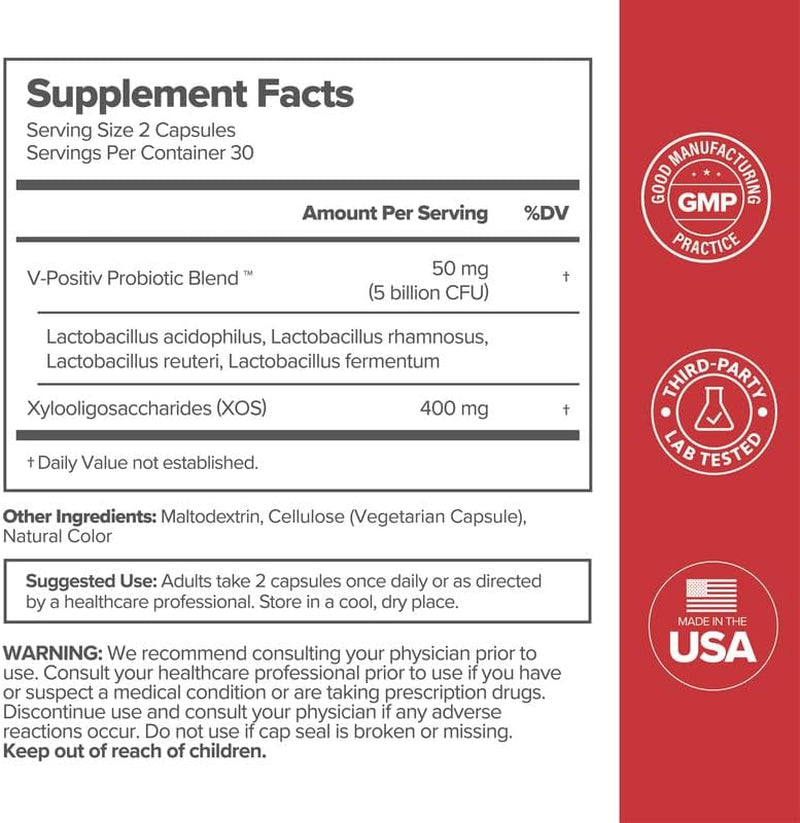 O Positiv URO Vaginal Probiotics for Women Ph Balance with Prebiotics & Lactobacillus Probiotic Blend - Vaginal Health Supplement - Promote Healthy Vaginal Odor & Vaginal Flora, 60 Count (Pack of 3)