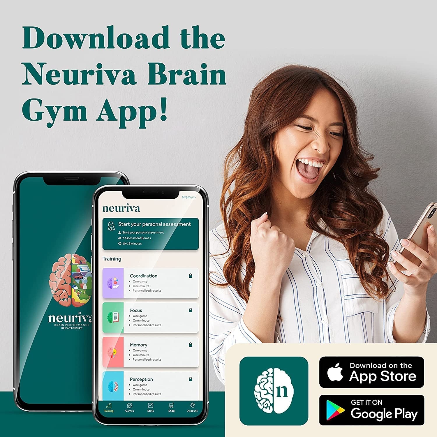 NEURIVA Original Brain Supplement for Memory, Focus & Concentration + Learning & Accuracy with Clinically Tested Nootropics Phosphatidylserine and Neurofactor, Caffeine Free, 30Ct Capsules - Free & Fast Delivery