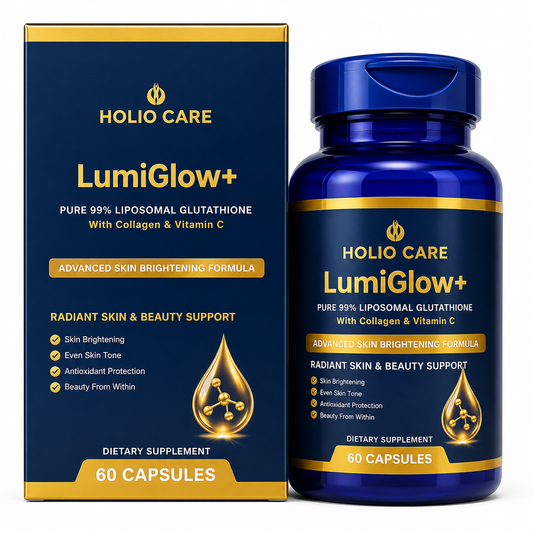 LumiGlow+ Liposomal Glutathione Brightening Formula | With Collagen & Vitamin C | Skin Brightening & Beauty Support | 60 Caps