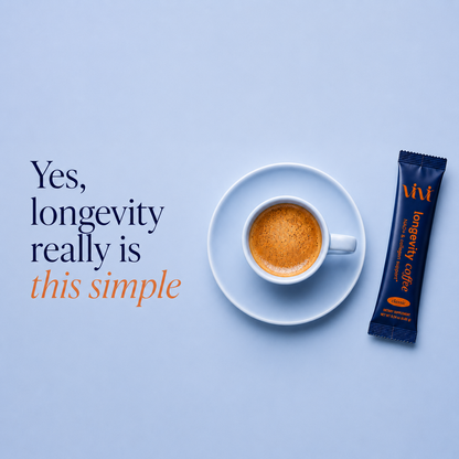 Vivi Longevity Coffee+ | Organic Instant Coffee with NAD+ Precursors, Collagen &amp; Antioxidants